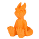 PLA+ Filament 3D-printed orange dragon figurine, decorative desktop sculpture