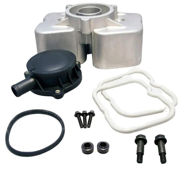 Power Driven Dual Valve Cover Breather 89-98 12V Cummins with gasket, seals, and screws