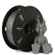 PETG-HS filament spool by Numakers for 3D printers; gray filament beside a gray dragon figurine (2 items)
