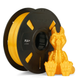 Numakers PLA Silk filament spool in yellow with 1.75 mm diameter, paired with a yellow dragon figurine.