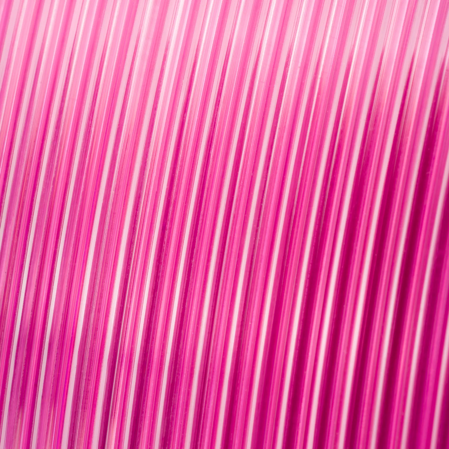 PETG Translucent filament by Numakers in pink for 3D printers