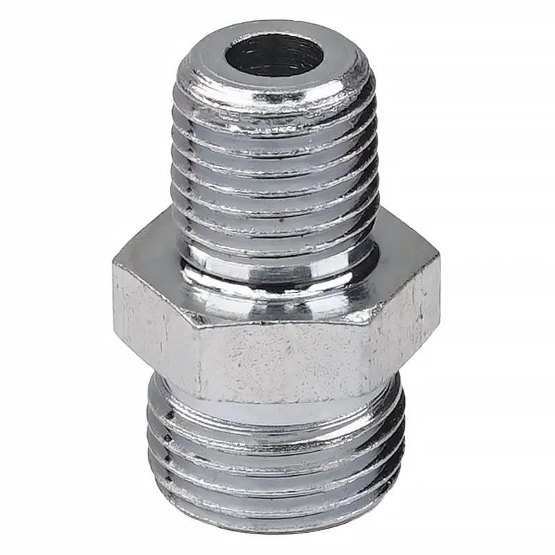 Power Driven Diesel 1/4in NPT oil fitting chrome hex body for Cummins 98.5-07 SX-E Turbo (S200/S300/S400/S500)