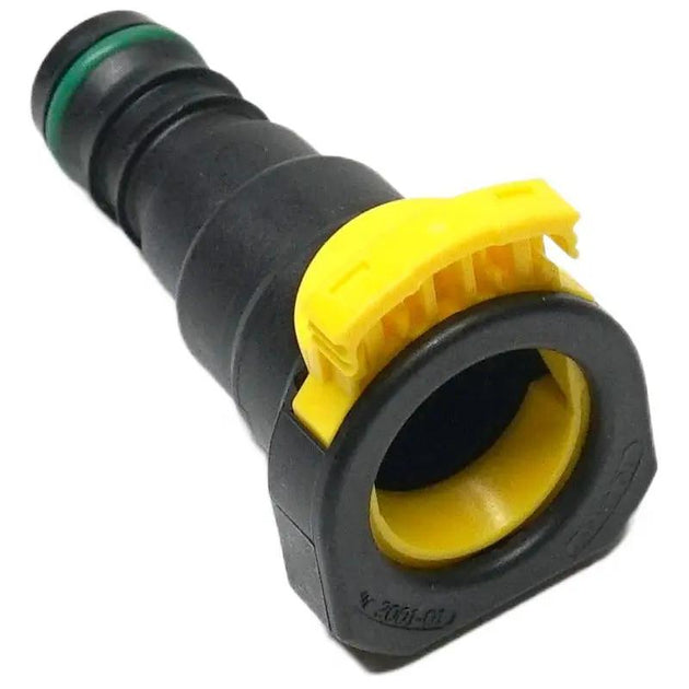 Power Driven 3rd Gen Dodge Trans Cooler Quick Connect Fitting 1/2in Tube, yellow locking collar