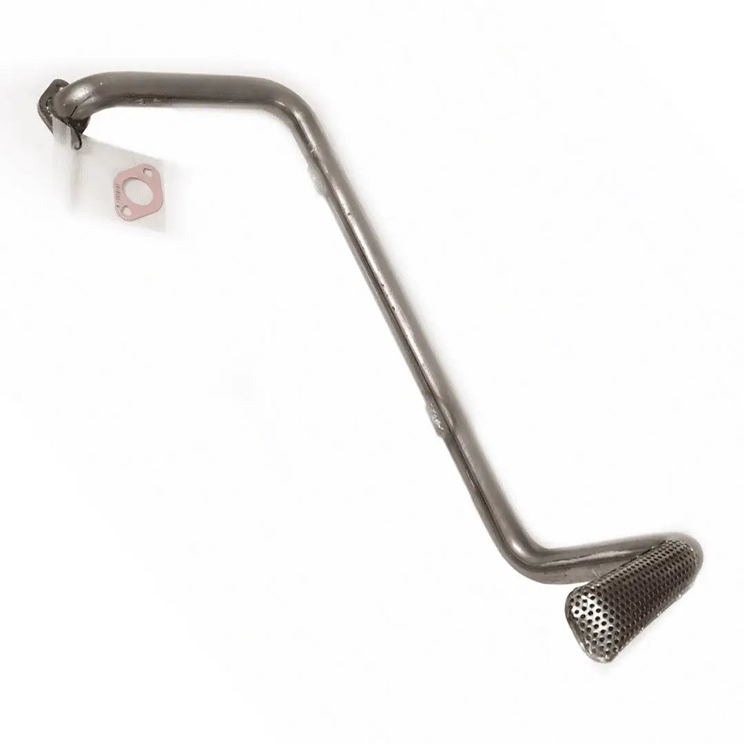 Power Driven High-Volume Oil Pickup Tube 89-02 Cummins 12/24V metal elbow with perforated screen end