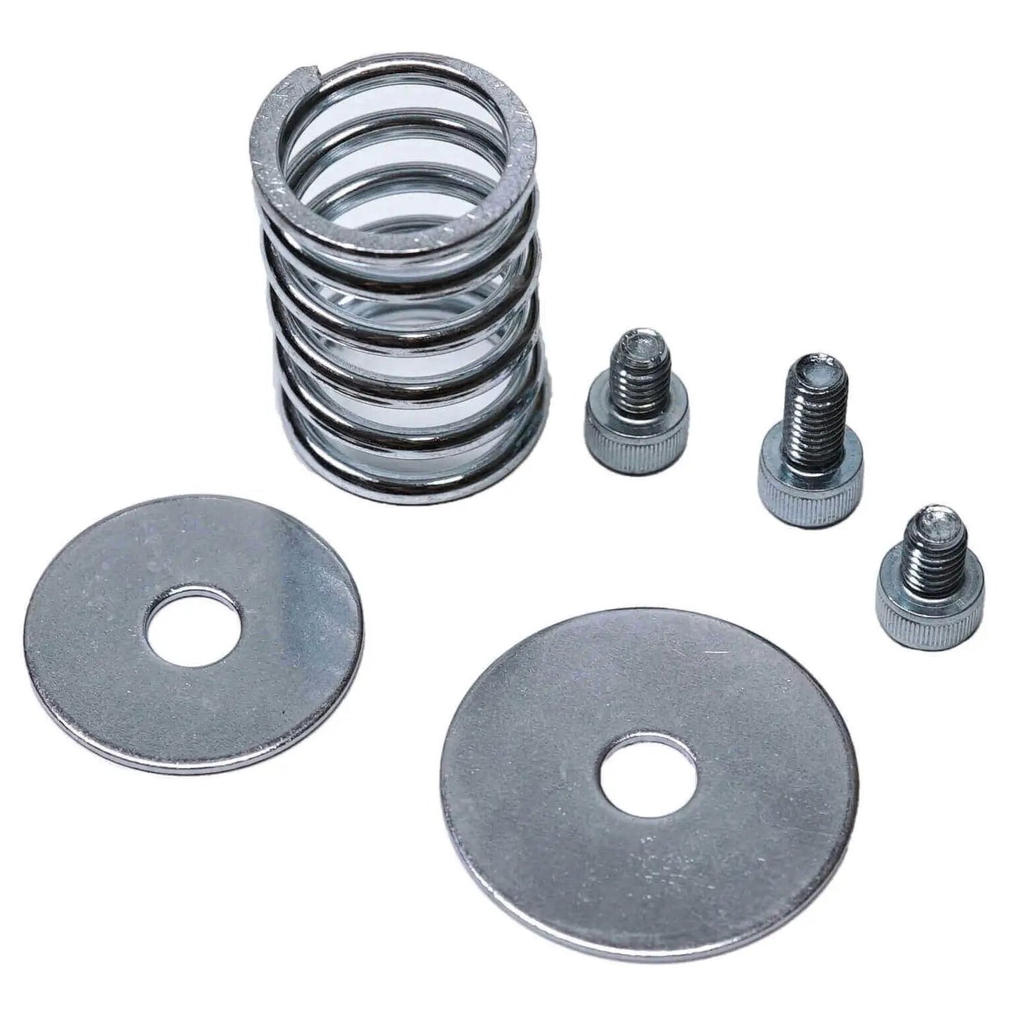 Power Driven AFC Live Max Travel Kit chrome-plated springs, flat washers, and small bolts