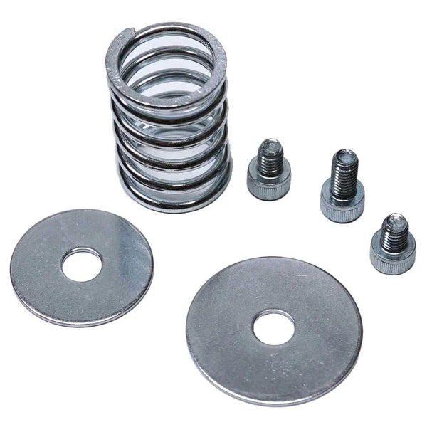Power Driven AFC Live Max Travel Kit chrome-plated springs, flat washers, and small bolts