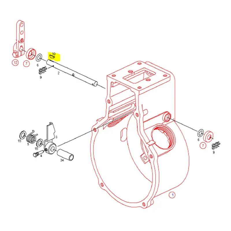 Power Driven Diesel P-7100 Woodruff Key for Shut-Off Lever – Injection Pump Parts