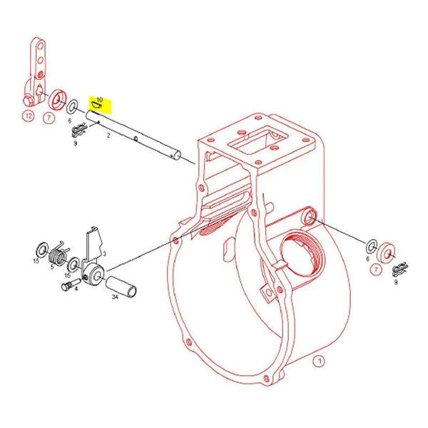 Power Driven Diesel P-7100 Woodruff Key for Shut-Off Lever – Injection Pump Parts