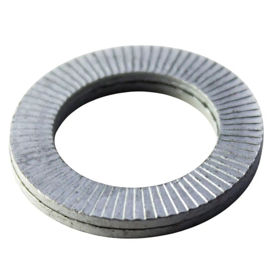 Power Driven Locking Washer for P7100 Pump Gear, silver metal ring with serrated outer edge