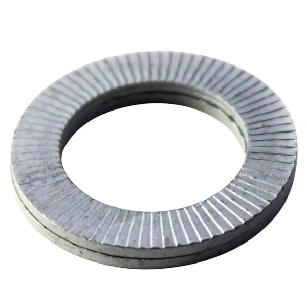 Power Driven Locking Washer for P7100 Pump Gear, silver metal ring with serrated outer edge
