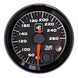 Power Driven Diesel Transmission Temp Gauge 2-1/16, black dial, with warning, fits 2.062 in dash