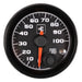 Power Driven Diesel fuel pressure gauge 2-1/16 in, 0-100 psi, black dial with warning indicator