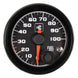 Power Driven Diesel fuel pressure gauge 2-1/16 in, 0-100 psi, black dial with warning indicator