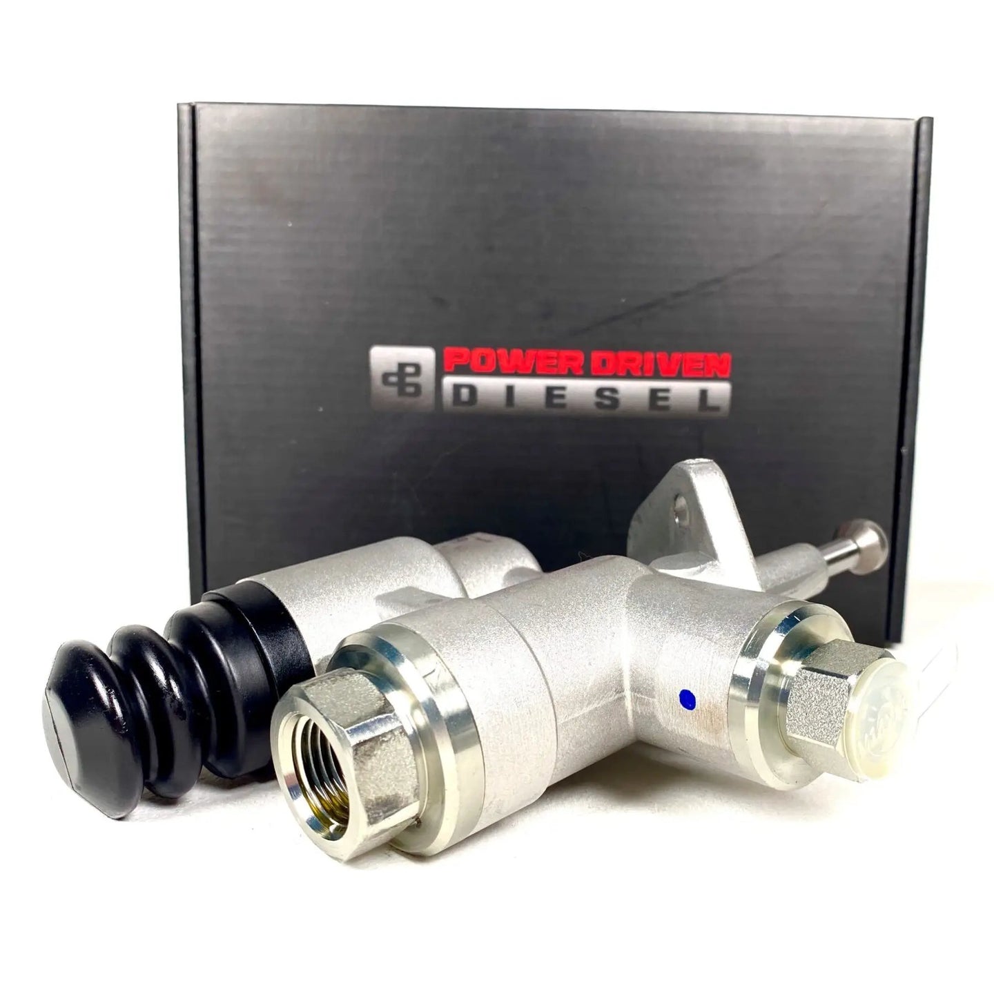 Power Driven Hot Rod Modified Lift Pump aluminum body fuel pump with dual ports and black boot