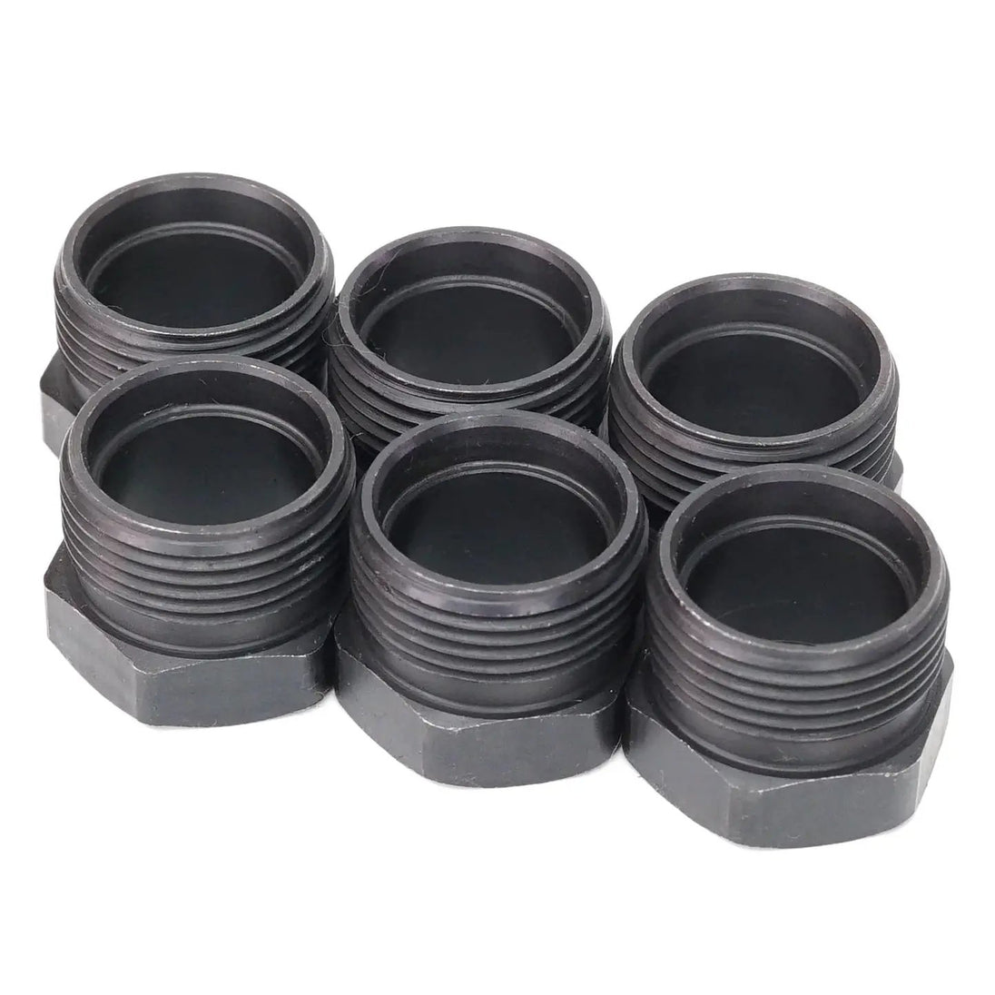 Power Driven OEM Replacement 12V Cummins Injector Hold-Down Nut Set, 6-pack, black