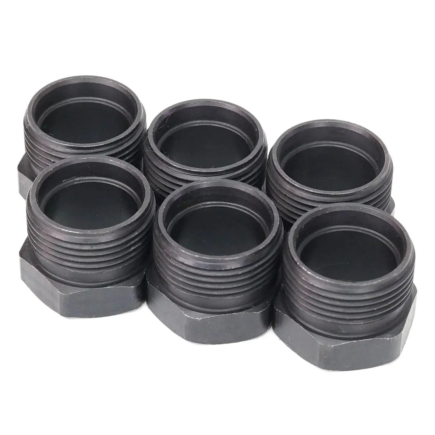 Power Driven OEM Replacement 12V Cummins Injector Hold-Down Nut Set, 6-pack, black