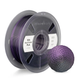 3D printer filament Silk Dual Color PLA spool by Numakers in purple and black