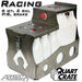 Racing Quart Crate 6 Qt/2 Gal P/S Brake Artec Industries metal crate with white bottles