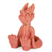 3D-printed orange dragon figurine made with PLA+ filament