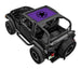 SpiderWebShade sun shade for Jeep Wrangler TJ 1997-2006, purple star print
