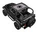 SPIDERWEBSHADE Sunshade for Jeep Wrangler TJ (1997–2006); printed gray shade top with black star logo