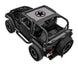 SPIDERWEBSHADE Sunshade for Jeep Wrangler TJ (1997–2006); printed gray shade top with black star logo