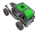 Sun shade for Jeep Wrangler YJ by SpiderWebShade; bright green top with black star logo