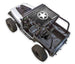 Sun shade for Jeep Wrangler YJ by SPIDERWEBSHADE, stock printed black shade top with white star