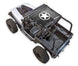 Sun shade for Jeep Wrangler YJ by SPIDERWEBSHADE, stock printed black shade top with white star