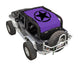 SPIDERWEBSHADE sun shade for Jeep Wrangler JK 2-Door, purple printed top with black star logo