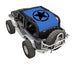 Sunshade top by SPIDERWEBSHADE for Jeep Wrangler JK 2-Door (2007–2017), blue with black star logo.