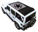 SpiderWebShade sun shade top for Jeep Wrangler JLU Sky One Touch Power Top; panel with black star logo and folded shade