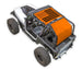 Sun Shade for Jeep Wrangler YJ (1987–1996), orange stock printed shade top
