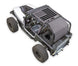 Sun Shade for Jeep Wrangler YJ by SPIDERWEBSHADE, gray stock printed shade top (1987–1996)