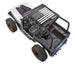 Sun Shade for Jeep Wrangler YJ by SPIDERWEBSHADE, black-and-white American flag print (1987–1996)