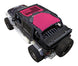 Sun shade for Jeep Wrangler JKU 4-Door by SPIDERWEBSHADE; pink stock printed shade top