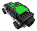 Sun shade top for Jeep Wrangler JKU 4-Door by SpiderWebShade; neon green color