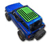 SPIDERWEBSHADE Ford Bronco Sun Shade Stock Printed Shade Top with neon-green American-flag print