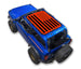 Sun shade top for Ford Bronco by SpiderWebShade with orange American flag print