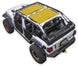 Sun Shade for Jeep Wrangler JLU 4-Door by SpiderWebShade; yellow solid shade top