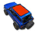Sun shade top for Ford Bronco (2021–2026); orange solid color by SPIDERWEBSHADE
