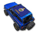 Ford Bronco sun shade top by SPIDERWEBSHADE, blue printed with Kansas emblem