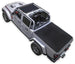 Sun shade top for Jeep Gladiator JT by SpiderWebShade; solid black shade over truck bed