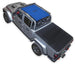 Sun shade for Jeep Gladiator JT by SpiderWebShade, solid blue shade top (2019–2026)