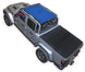 Sun shade for Jeep Gladiator JT by SpiderWebShade, solid blue shade top (2019–2026)