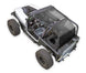 Sun shade top SPIDERWEBSHADE for Jeep Wrangler YJ (1987–1996) in solid black.