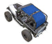 Sun shade top for Jeep Wrangler YJ 1987–1996, solid blue shade by SPIDERWEBSHADE
