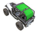 SPIDERWEBSHADE Sun Shade for Jeep Wrangler YJ with bright green solid color panels
