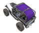 Sun shade top for Jeep Wrangler YJ (1987–1996), SPIDERWEBSHADE, solid purple color
