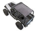 Sun Shade for Jeep Wrangler YJ by SPIDERWEBSHADE, gray solid shade top (1987–1996)